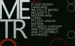 Постер «Metro Design Language»